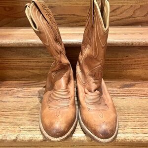 Tecovas light brown cowboy boots